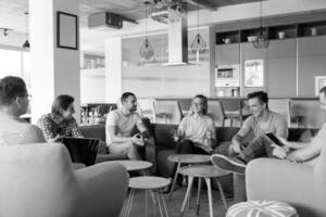 team meeting and brainstorming photo