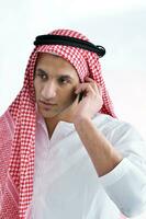 arab business man at bright office photo