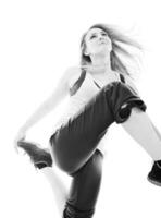 woman fitness isolated photo