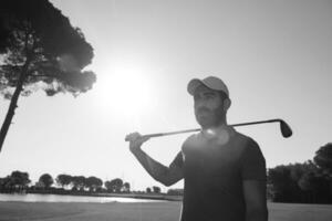 retrato de jugador de golf foto