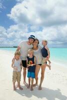 happy family on vacation photo