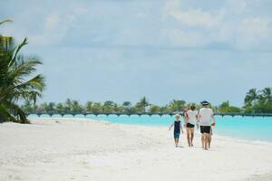 happy family on vacation photo