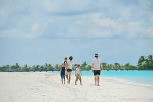 happy family on vacation photo