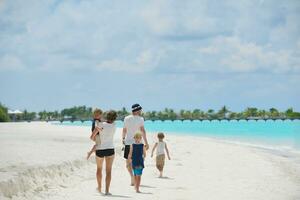 happy family on vacation photo