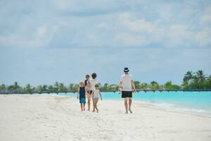 happy family on vacation photo