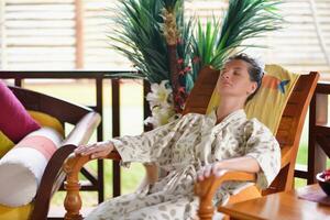 tratamiento de spa en un resort tropical foto