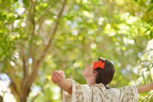 spa treatment at tropical resort photo