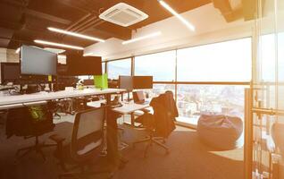 Empty Modern open plan Office photo