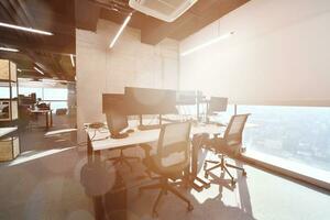 Empty Modern open plan Office photo