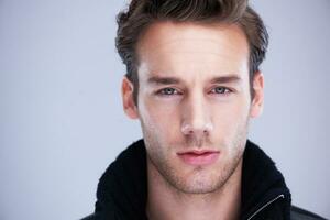 handsome young man portrait photo