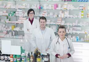 pharmacy drugstore people team photo