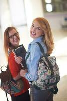 happy student girls photo