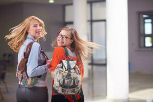 happy student girls photo