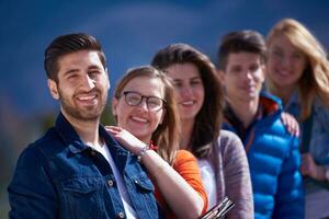 happy students group photo