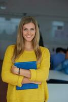 portrait of young female student photo