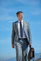 senior  businessman outdoors photo