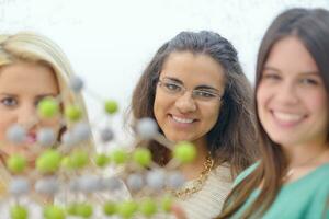 happy teens group in school photo