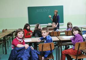 aprender biologia en la escuela foto