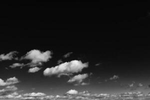 blue sky with white clouds photo