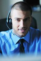 businessman with a headset photo