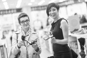 best friend shopping in big mall photo