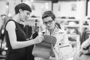 best friend shopping in big mall photo