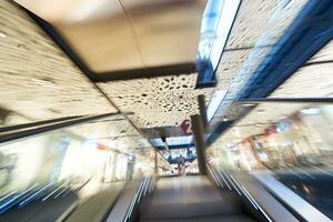 Shopping mall  escalators photo