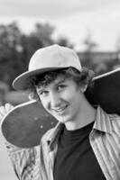 skate boarder portrait photo