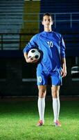 retrato de jugador de fútbol foto