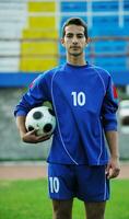 retrato de jugador de fútbol foto