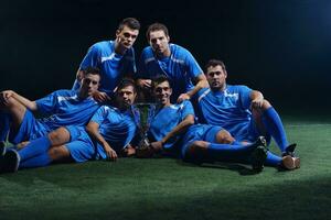 equipo de jugadores de fútbol foto