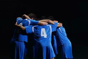 equipo de jugadores de fútbol foto