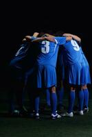 equipo de jugadores de fútbol foto