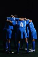 equipo de jugadores de fútbol foto