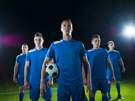 equipo de jugadores de fútbol foto