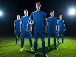 equipo de jugadores de fútbol foto