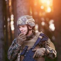 Officer Talking Portable Radio Station photo