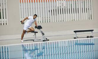 entrenamiento físico hombre foto