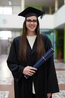 retrato del día de la graduación foto