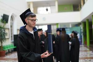 retrato del día de la graduación foto