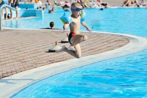 swimming pool fun photo