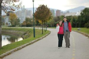 happy couple outdoor photo