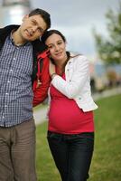 happy couple outdoor photo