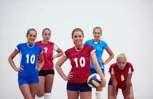 grupo de mujeres de voleibol foto