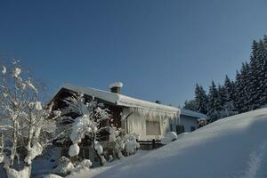 winter mountain landscape photo