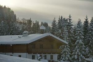 winter mountain landscape photo