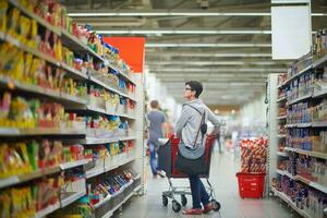 woman in supermarket photo