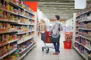 woman in supermarket photo