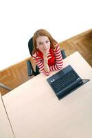 businesswoman in red... photo