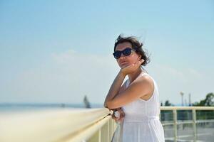 happy woman outdoor photo